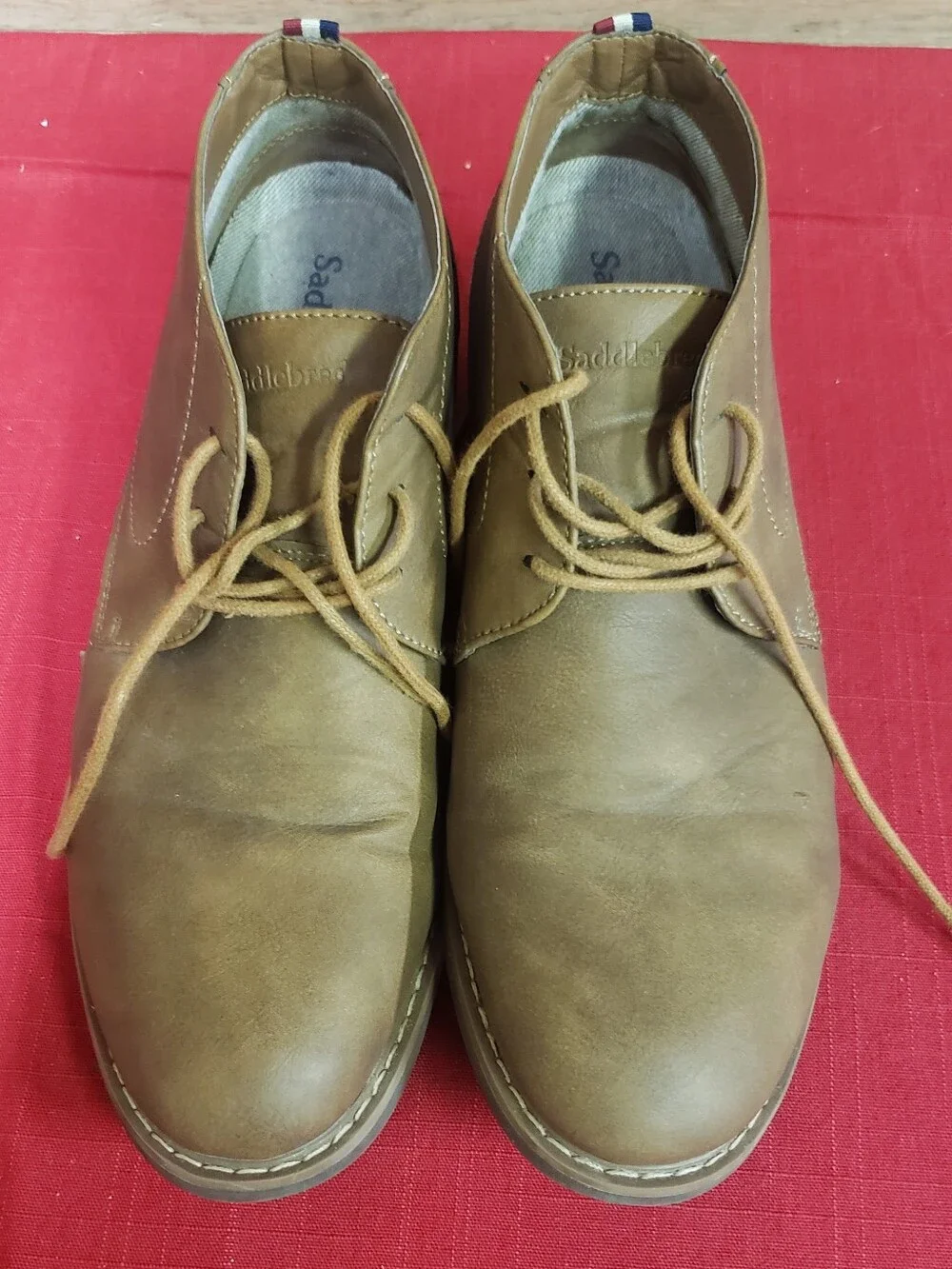Mens Saddlebred Brown Oxford Style Lace Up Shoe 10.5
